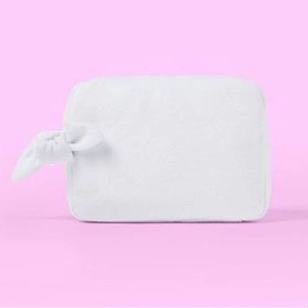 Stoney Clover Lane x Target White Terry
Cloth Embossed Pouch Bag - BRAND NEW